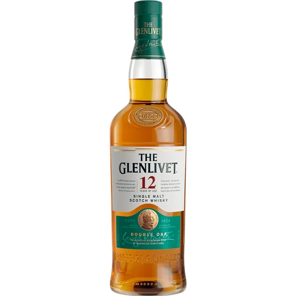 Glenlivet 12 Year Old Single Malt Scotch Whisky Bottle