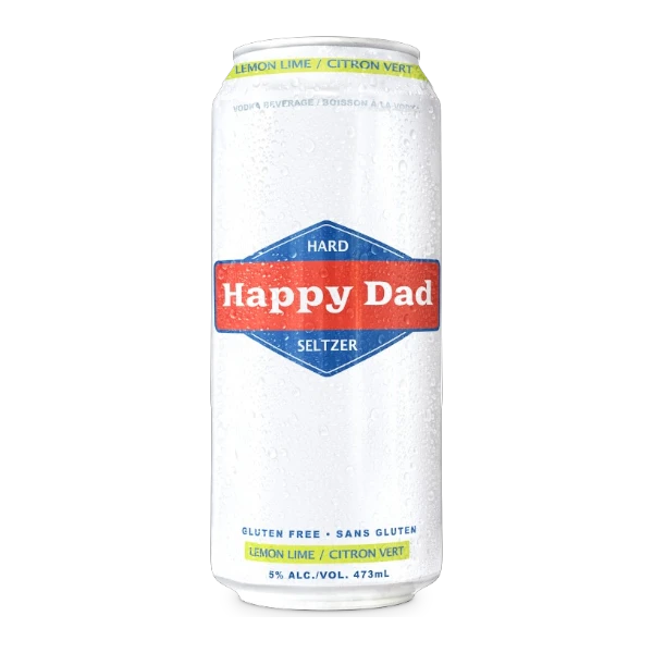 Happy Dad Lemon Lime Hard Seltzer Can