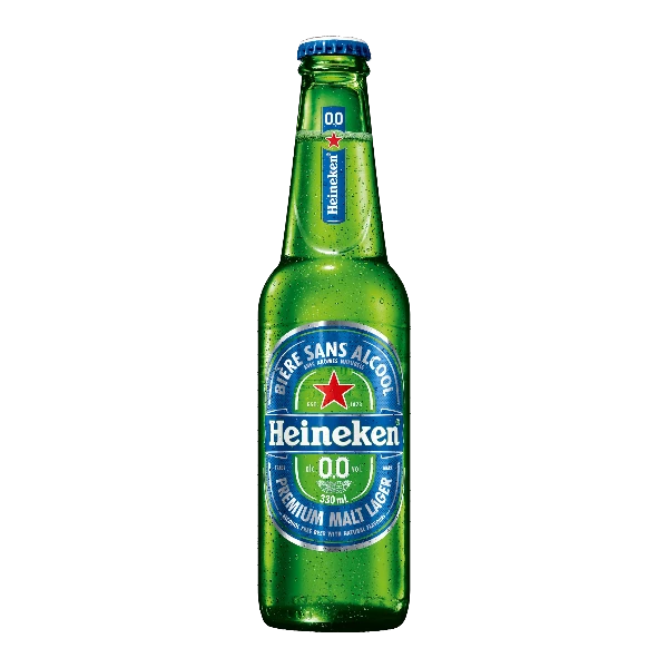 Heineken 0.0 Non-Alcoholic Beer Bottle