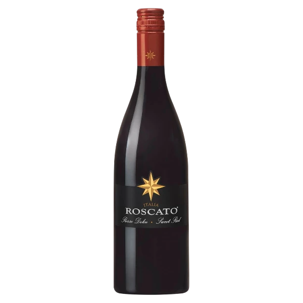 Roscato Rosso Dolce Sweet Red Wine Bottle