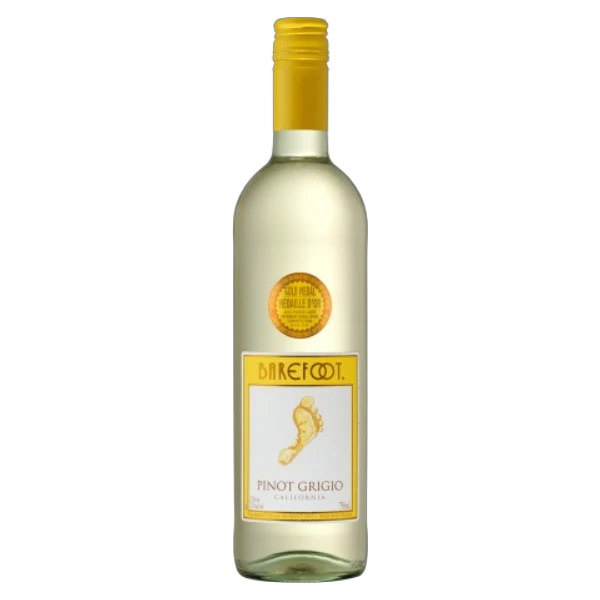 Barefoot Pinot Grigio White Wine Bottle